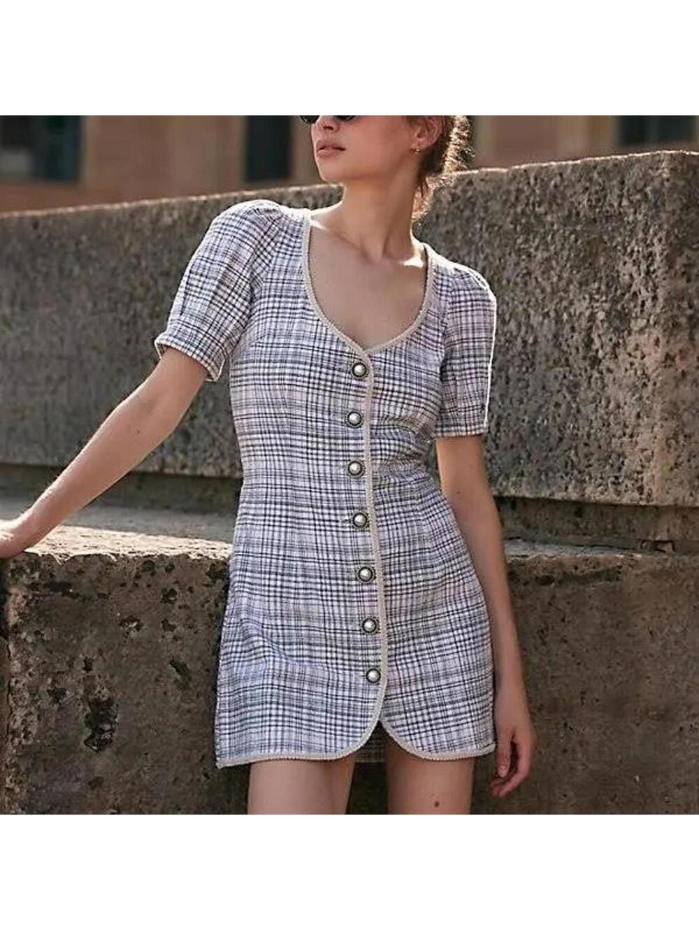Free People Women's Juni B Mini Dress - Gray - Mini Dresses